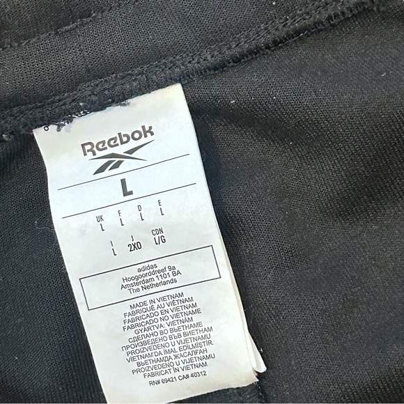 Reebok Training Essentials Athletic Gym Shorts in Black/White Men’s Large - Picture 8 of 9